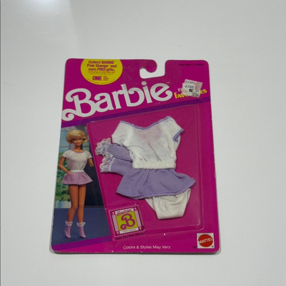Vintage Barbie Fashion Favorites 783 lavender and white  NWT